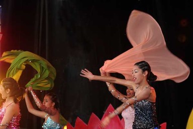  dancers with sashes